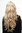 Stunning Lady Quality Wig very long wavy long fringe (for side parting) light blond strawblond