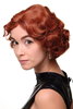 Lady Quality Wig Short Bob 20s 30s Twenties Movie Star Diva Charleston Swing Style Wave Copper Red