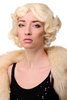 Lady Quality Wig Short Bob 20s Twenties Movie Star Diva Charleston Swing Style Wave Platinum Blond