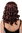 LM-142-P30 Party/Fancy Dress/Halloween Lady WIG long Mahogany Brown slightly curly FRINGE Diva