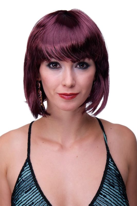 Party Fancy Dress Halloween Lady Wig Bob Fringe Short Sexy