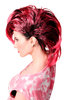 Party/Fancy Dress/Halloween Wig Mohawk 80ies Wave Glam Punk Black & Pink