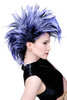 Perücke Punk Glam Vamp Iro Blauviolett Modell: PW0078-1