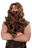 Party/Fancy Dress/Halloween brown Wig & Beard Erik Viking Chieftain Barbarian Berzerker Dwarf