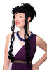 Party Wig for Halloween Fancy Dress Cosplay Greek Goddess Roman Empress Renaissance Black