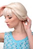 Lady Quality Wig Cosplay traditional fairy tale princess white blond braided hairbun fringe bangs