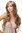 81441-8T124 Lady Quality Wig Diva very long wavy to slight curls brown with blond highlights 27"