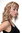 Lady Quality Wig shoulder long defined curls blond streaked platinum highlights spiky teased