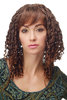 Wig intensely densely curled curls ringlets Afro Caribbean Baroque Gothic Lolita chestnut brown mix