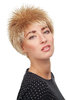 3324-27T613 Lady Quality Wig short spiky backcombed teased 80s Wave blond mix