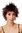 81063-SFB-2T33 Lady Quality Wig short spiky backcombed teased 80s Wave Punk mahogany brown mix