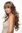 Lady Quality Wig very long curled beautiful bangs fringe light brown streaked with blond 25"