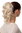 Hairpiece PONYTAIL with comb and elastic draw string short wavy voluminous light blond 14"