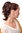 Hairpiece PONYTAIL with comb and elastic draw string short wavy voluminous mahogany brown mix 14"