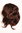 Hairpiece PONYTAIL with comb and elastic draw string short wavy voluminous mahogany brown mix 14"