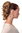 Hairpiece PONYTAIL with comb and elastic draw string short wavy voluminous dark to medium blond 14"