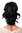 JL-3023-1 Hairpiece PONYTAIL with comb and elastic draw string short wavy voluminous deep black 14"