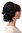 JL-3023-1 Hairpiece PONYTAIL with comb and elastic draw string short wavy voluminous deep black 14"
