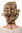 JL-3023-24 Hairpiece PONYTAIL with comb and elastic draw string short wavy voluminous ash blond 14"