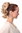 Hairpiece PONYTAIL with comb and elastic draw string short wavy voluminous light blond 14"