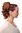 Hairpiece PONYTAIL with comb and elastic draw string short wavy voluminous light copper brown 14"