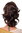 Hairpiece PONYTAIL with comb and elastic draw string short wavy voluminous medium brown 14"