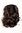 Haarteil gewellt halblang 1 Kamm+Gummizug Schokoladenbraun Modell: JL-3023