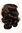 Hairpiece PONYTAIL with comb and elastic draw string short wavy voluminous platinum brown 14"