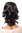 JL-3023-3 Hairpiece PONYTAIL with comb and elastic draw string short wavy voluminous dark brown14"