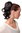 JL-3023-3 Hairpiece PONYTAIL with comb and elastic draw string short wavy voluminous dark brown14"
