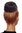 NHA-004C-8 Epic Hairbun TWISTER Hairpiece bun hair knot large 60s Vintage style medium brown