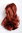 T6545-3 Ponytail Hairpiece extension short wild look dark copper red 10"