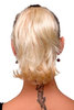 T6545-24BT613 Ponytail Hairpiece extension short wild look blond mix 10"