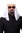 carnival Halloween false beard black mustache and chin beard set Sheik Arab Sinbad MM-018