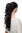Ponytail Hairpiece extension very long curled l curls black mixed light copper brown claw clamp 22"