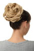 Q840-611B Hairpiece Hairbun Bun Hair Rose bushy voluminous bright mixed blond