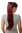Hairpiece PONYTAIL (comb & ribbon wrap-around system) extension full volume long straight aubergine