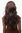 Lady Quality Wig 60s Natural Hippy Style middle-parting long brown brunette slightly wavy