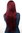 3217-39 Lady Quality Wig Cosplay very long straight middle parting aubergine red approx 29,5 "