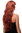 Lady Quality Wig wavy curly & slightly straggly ends wet-look fringe (for side parting) copper red