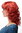 Incredibly Cute Lady Quality Wig Romantic Curls fringe parted shoulder length bright fiery red mix