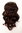 Hairpiece PONYTAIL comb & elastic draw string medium length wavy voluminous mahogany brown mix 16"