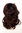 Hairpiece PONYTAIL comb & elastic draw string medium length wavy voluminous mahogany brown mix 16"
