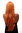 Lady Quality Wig Cosplay very long long bangs fringe can part to side straight orange approx 27,5 "
