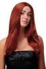 WIG ME UP ® SA-151-135 Lady Quality Wig long straight beautiful middle parting dark red 23" inch