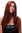 SA-151-350 Lady Quality Wig long straight beautiful middle parting dark copper red 23" inch
