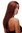 SA-151-350 Lady Quality Wig long straight beautiful middle parting dark copper red 23" inch