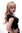 Lady Quality Wig very long curling ends straight top fringe bangs strawberry blond + platinum blond