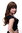 Lady Quality Wig very long beautiful curling ends straight top fringe bangs chestnut mixed brown