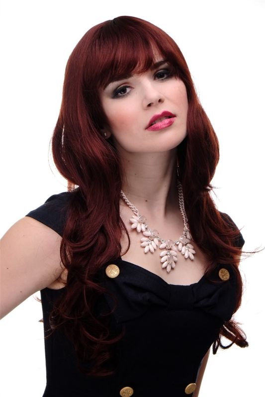 Lady Quality Wig Very Long Beautiful Curling Ends Straight Top